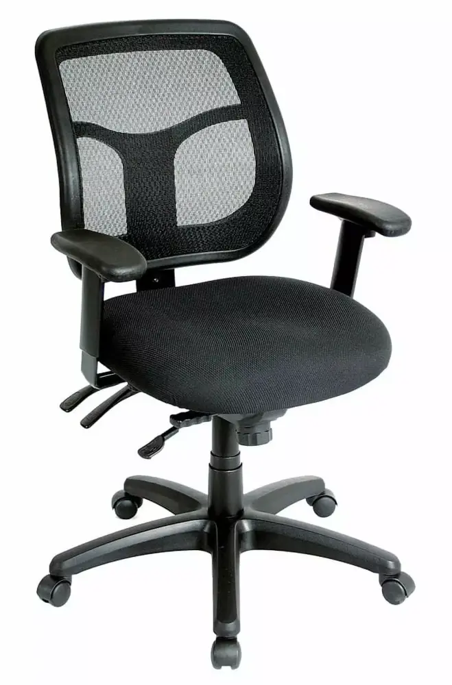 APOLLO MULTIFUNCTION - Adjustable Ergonomic Office Chair with Lumbar Support and Swivel Base