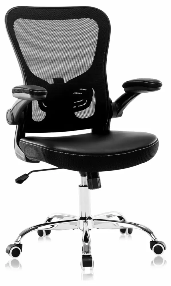 Ergonomic Mesh Office Chair with Adjustable Height and Lumbar Support Black