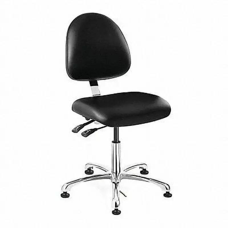 Bevco Ergonomic ESD Task Chair in Black Vinyl 9051M-E-BKV - Anti-Static Office Chair