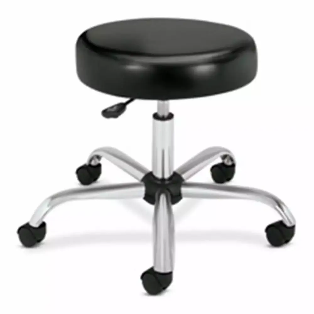 HON Company HON Medical Exam Stool in Black for Clinics and Labs