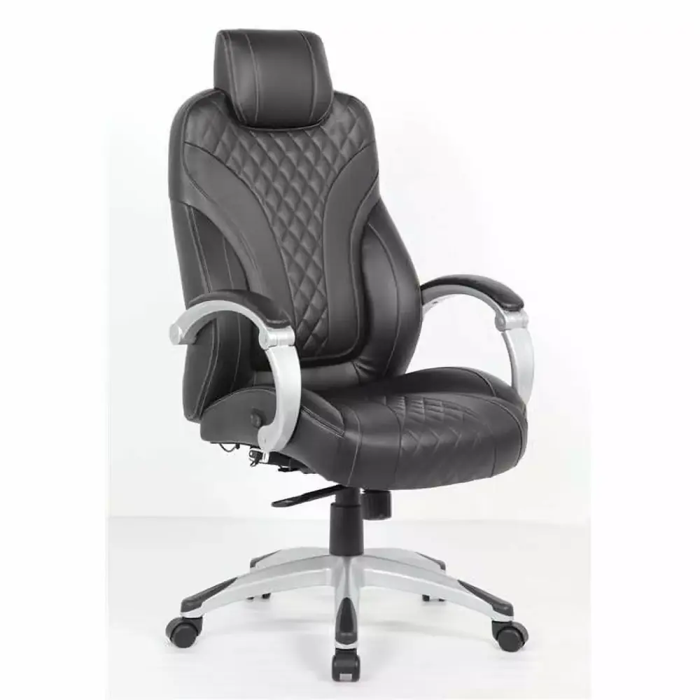 Ergonomic Heated Executive Office Chair in Black