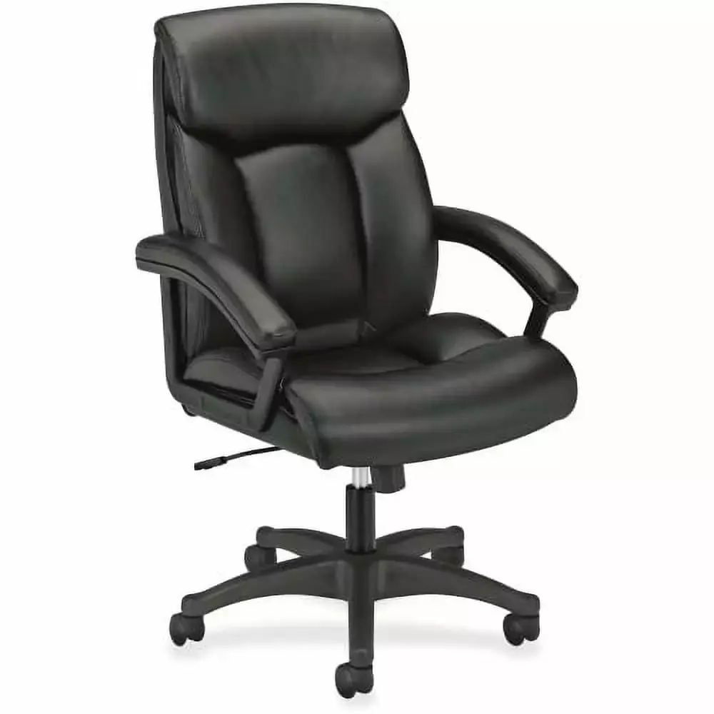 HON High-Back Executive Chair SofThread Leather Black Seat