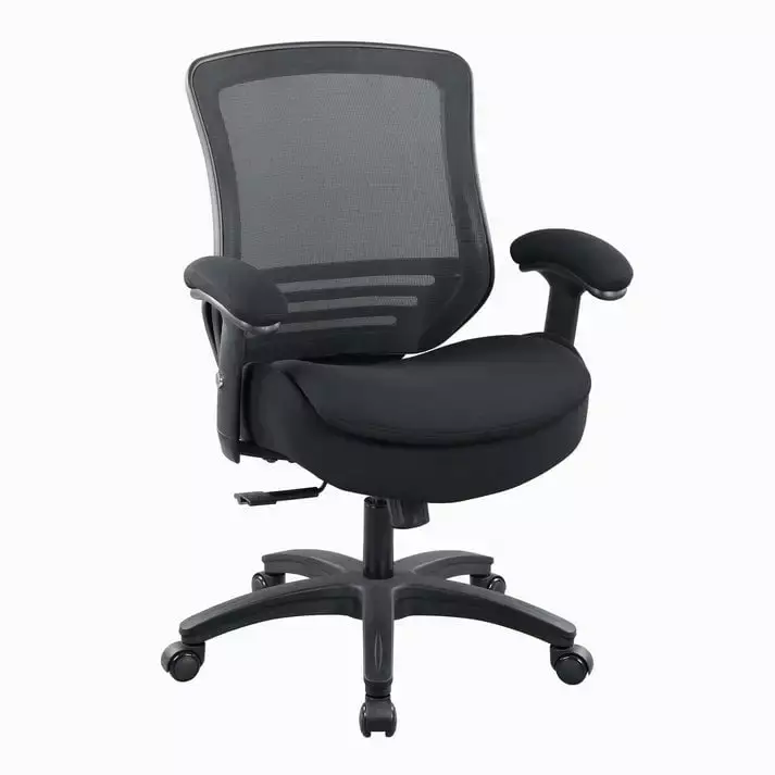 400lbs Double Seat Cushion Office Chair with Soft Armrests and Lumbar Support