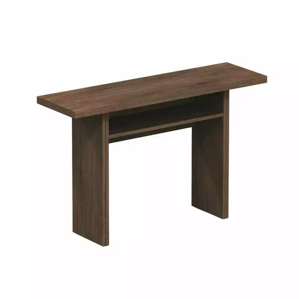 Casabianca Modern Ritz Engineered Wood Italian Extendable Console Table in Brown