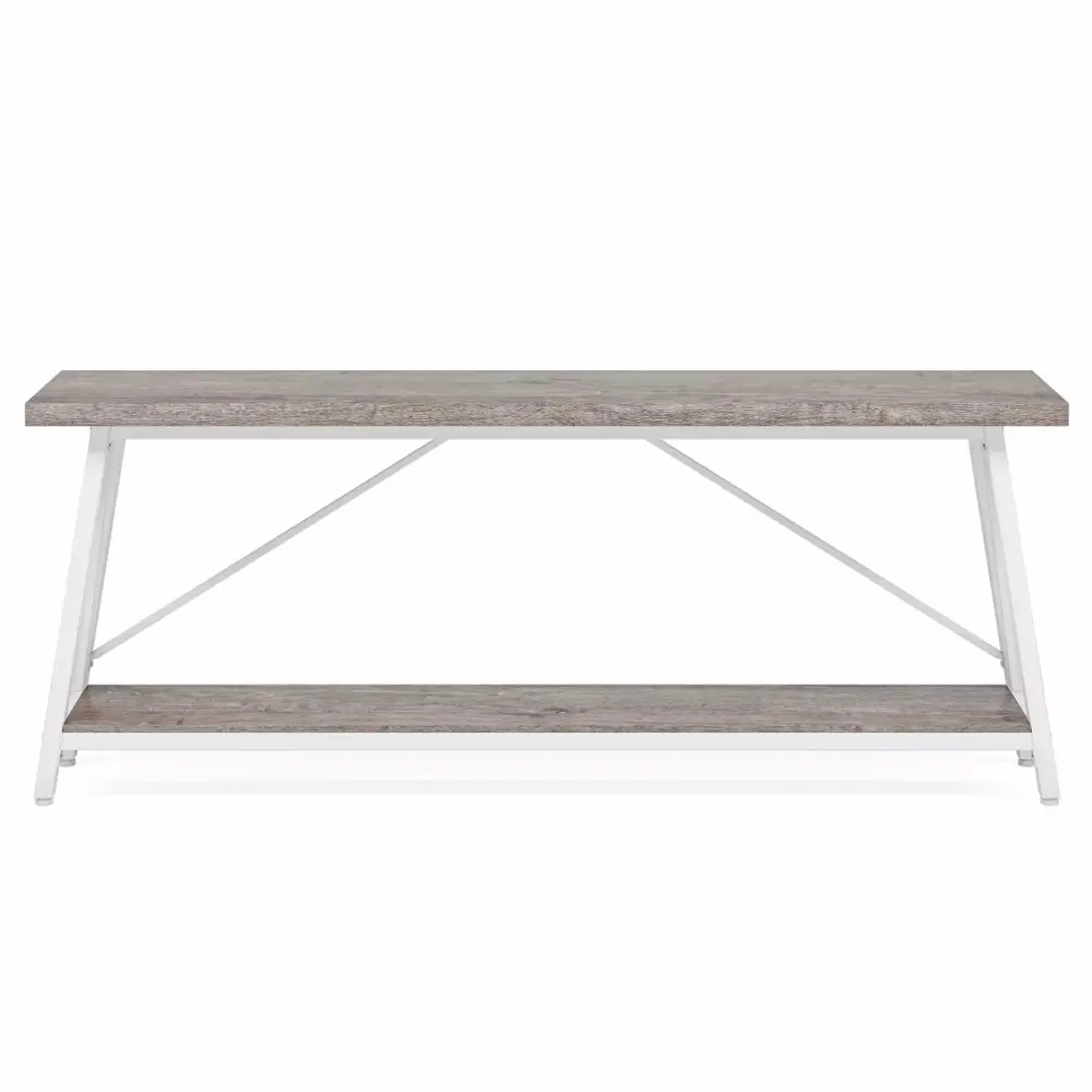 Canddidliike Extra Long Console Tables - Rustic Industrial Style for Books and Art Display