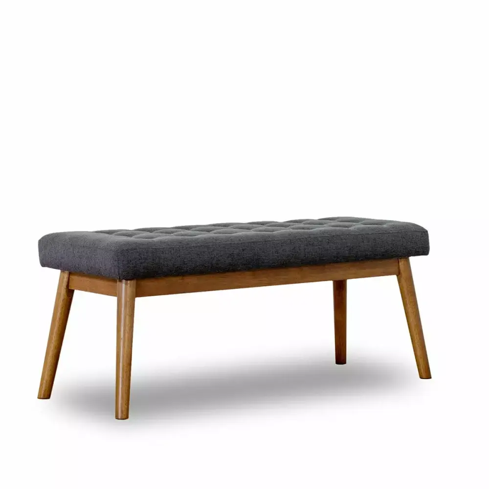 Delilah Modern Fabric Bench for Living Room or Bedroom