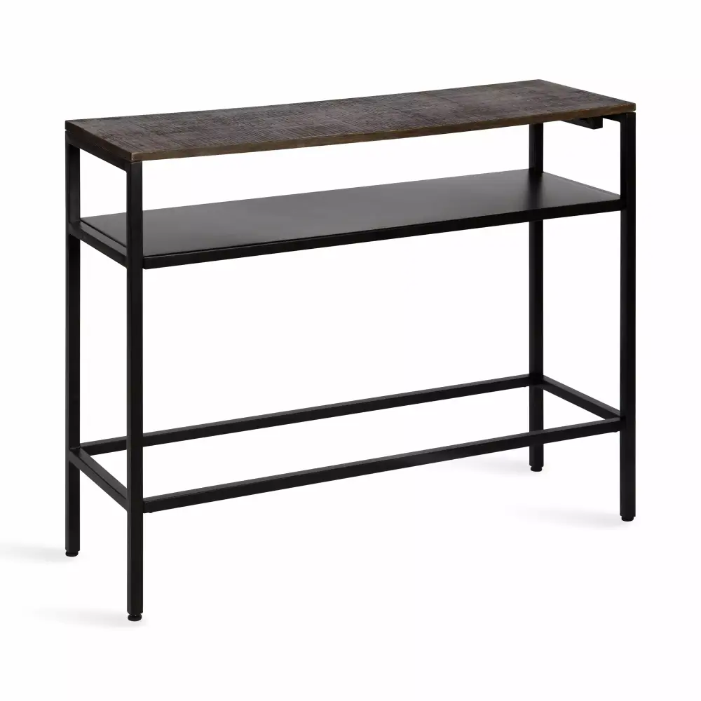 Kate and Laurel Westbrook Farmhouse Console Table 36 x 12 x 30 in Rustic Brown