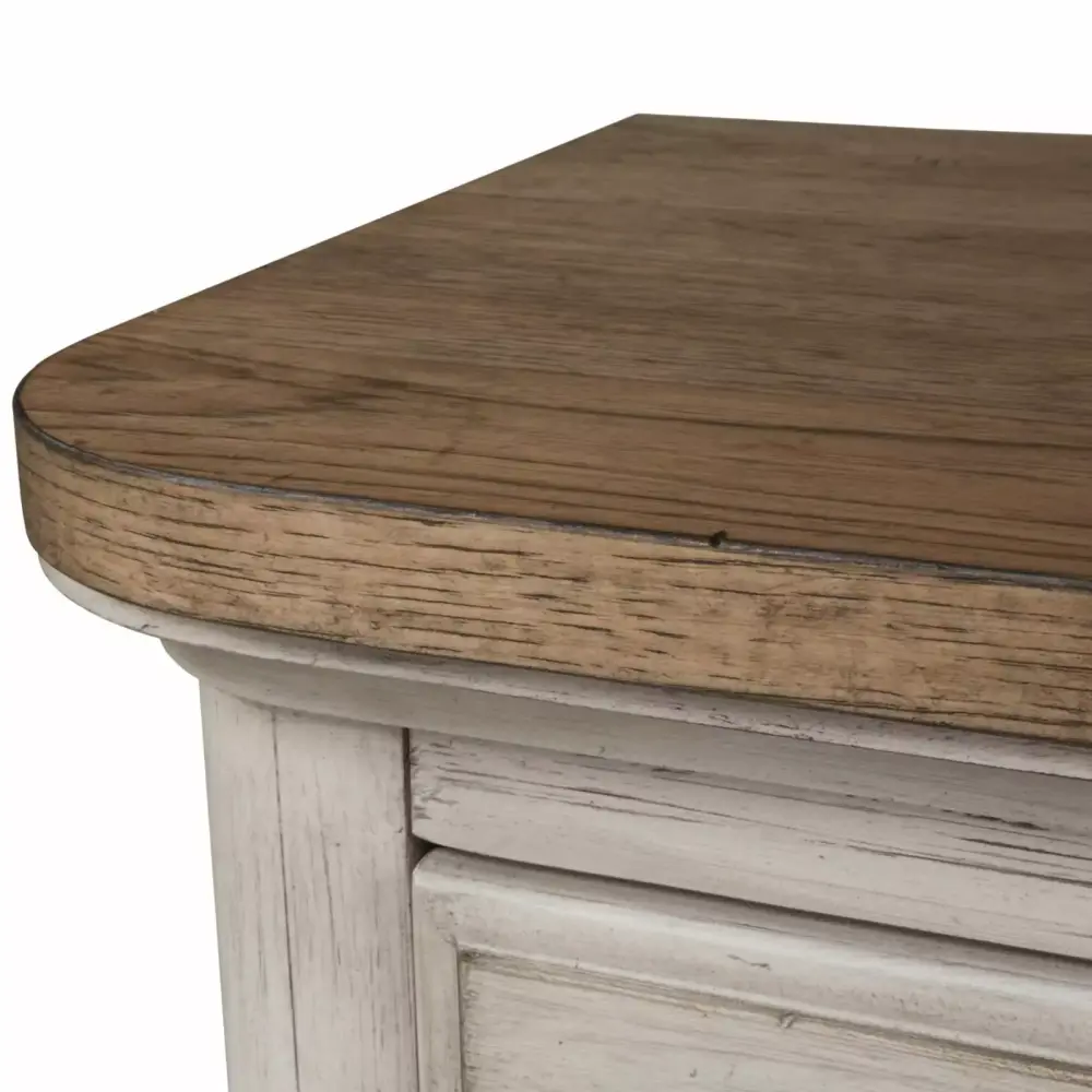 Farmhoutilize Reimagined White 8 Drawer Dresser Rustic Style