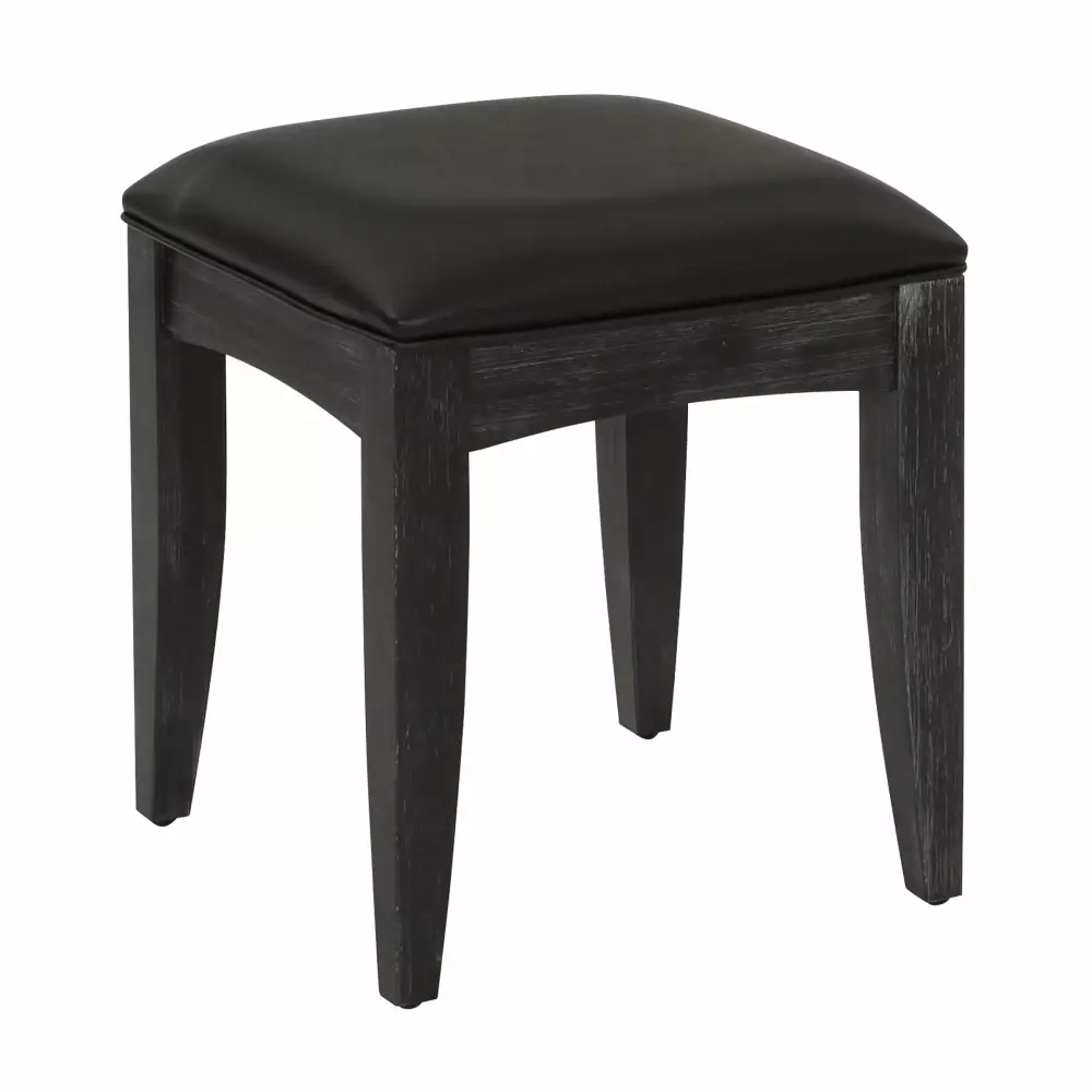OSP Home Furnishings Farmhouse Basics Bench for Vanity in Rustic Black