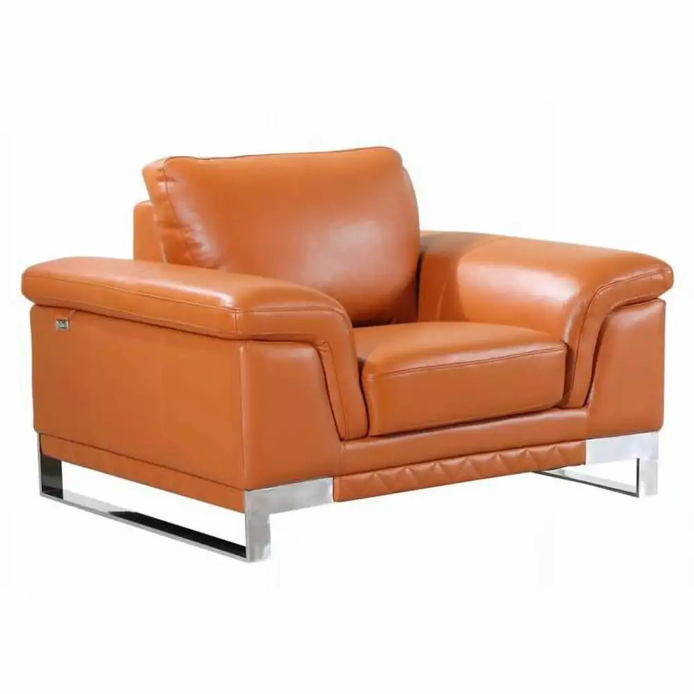 32 Lovely Camel Faux Leather Chair