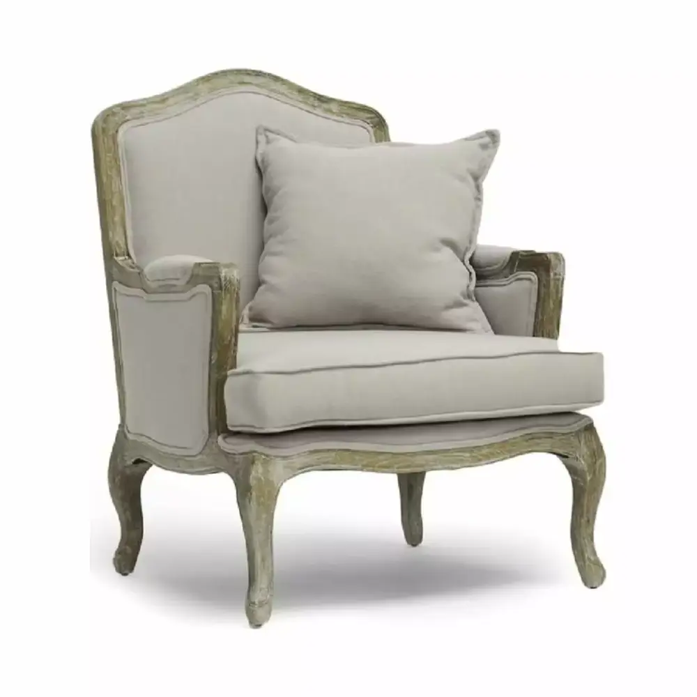 Baxton Studio Constanza Timeless Antiqued French Accent Chair