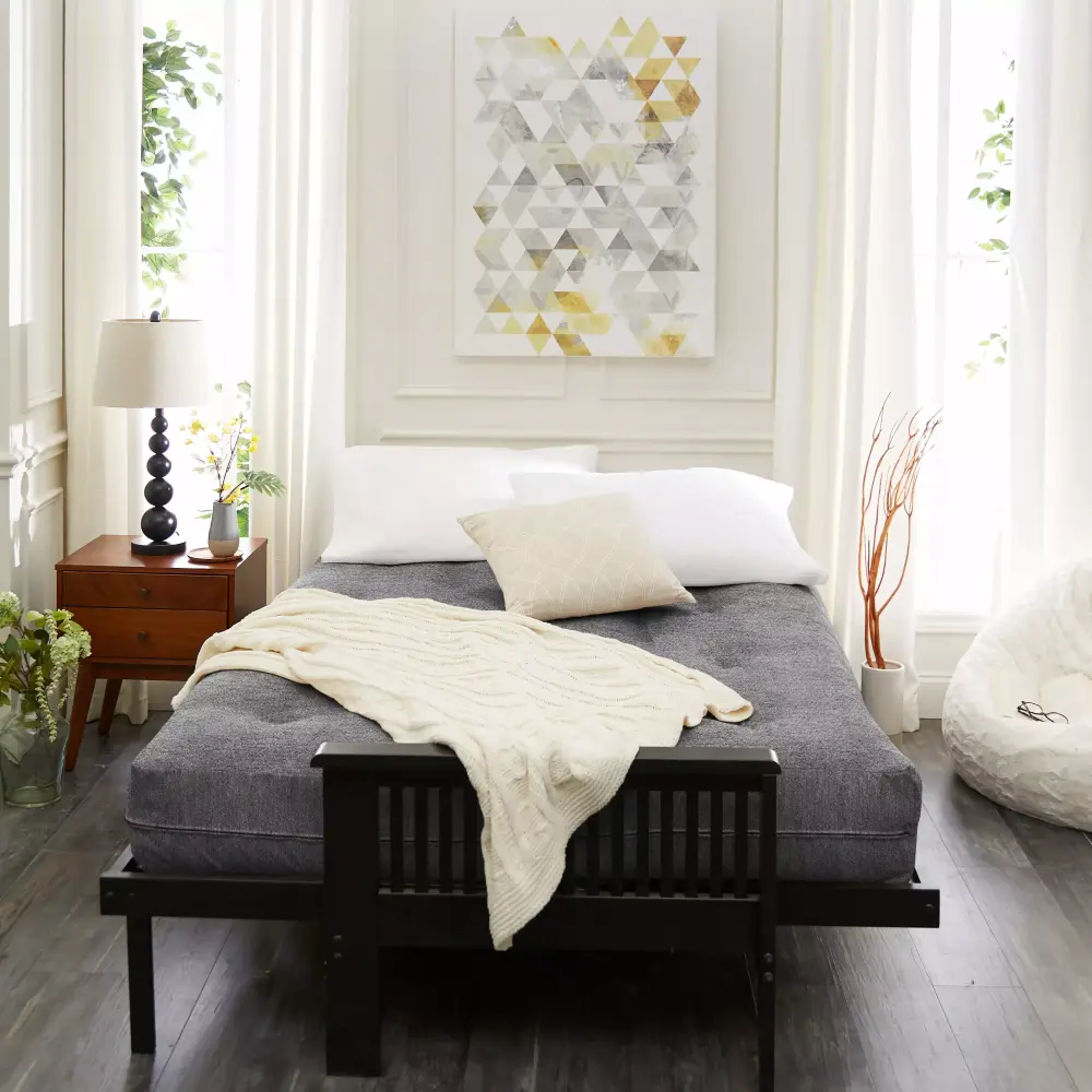 Sorra Home 6 inch Reversible Tufted Futon Mattress Full Size