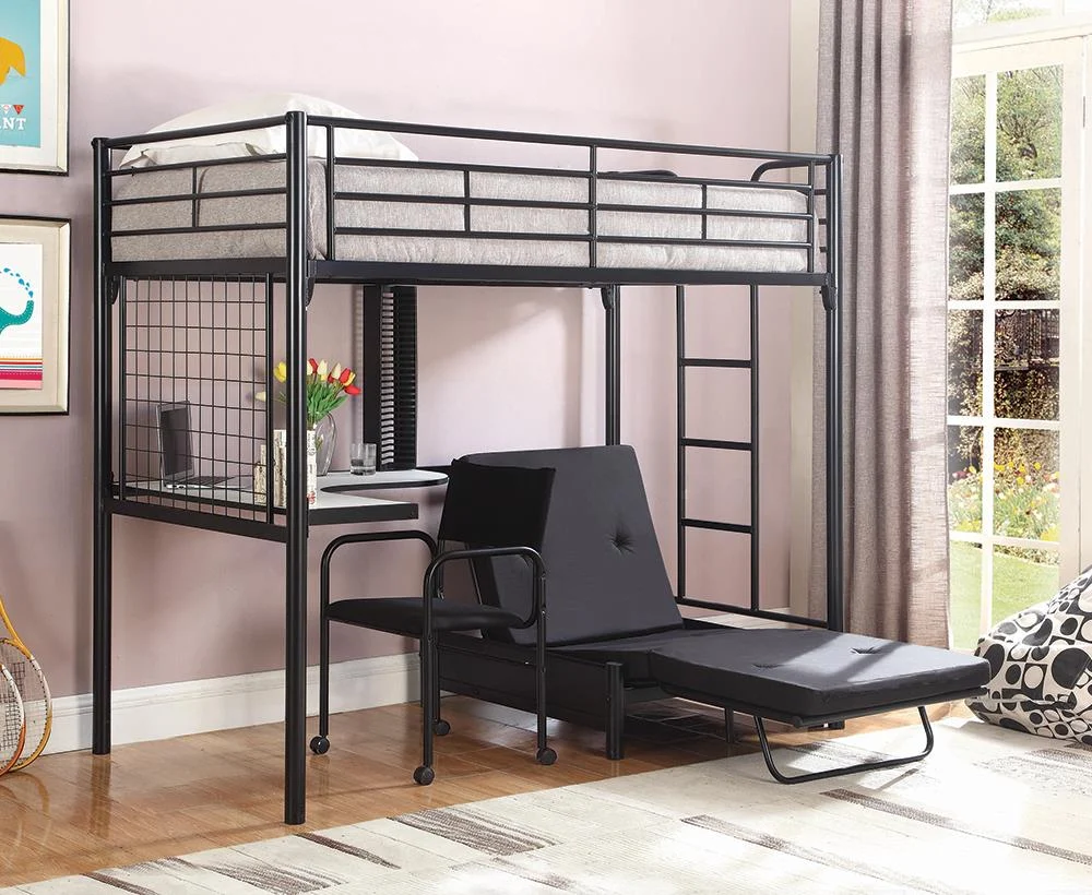 Jenner Futon Pad in Black for Comfortable Sleeping