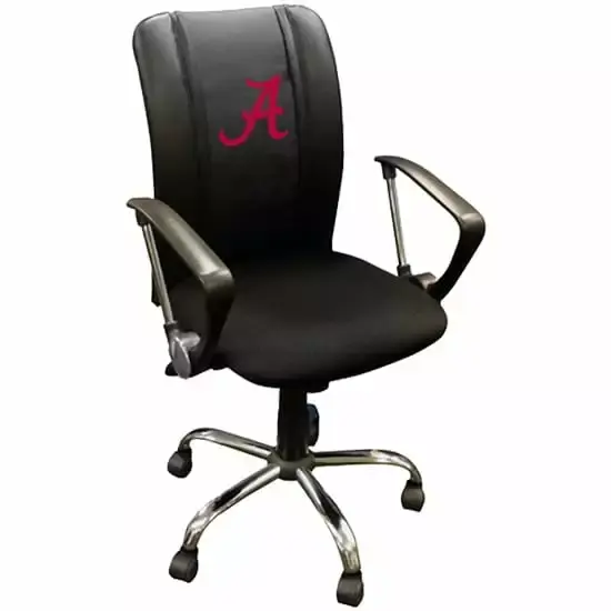 DreamSeat Alabama Crimson Tide A Logo Curve Office Chair for Support