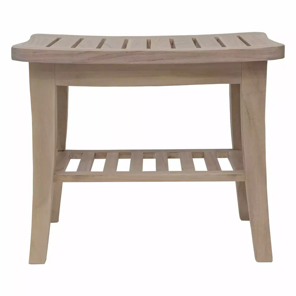 Redmon 5333GY Genuine Teak Bench 20 x 13 Inch Grey Woodgrain Smooth Finish