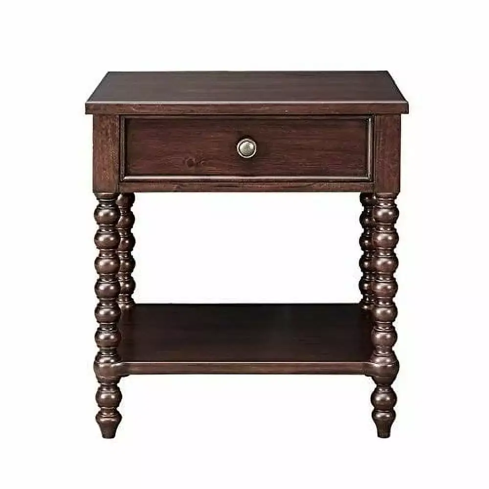 Madison Park Signature Beckett Nightstand in Morocco Brown with Storage