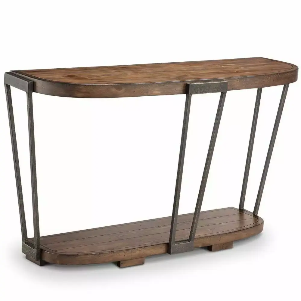 Beaumont Lane Industrial Bourbon and Aged Iron Entryway Table