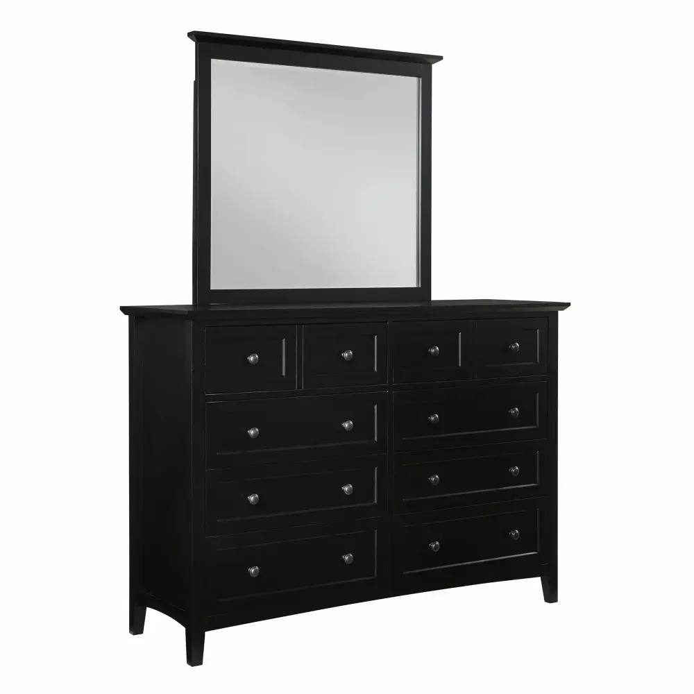 Modus Paragon 4PC E King Storage Bedroom Set with Nightstand in Black - Modern Bedroom Furniture