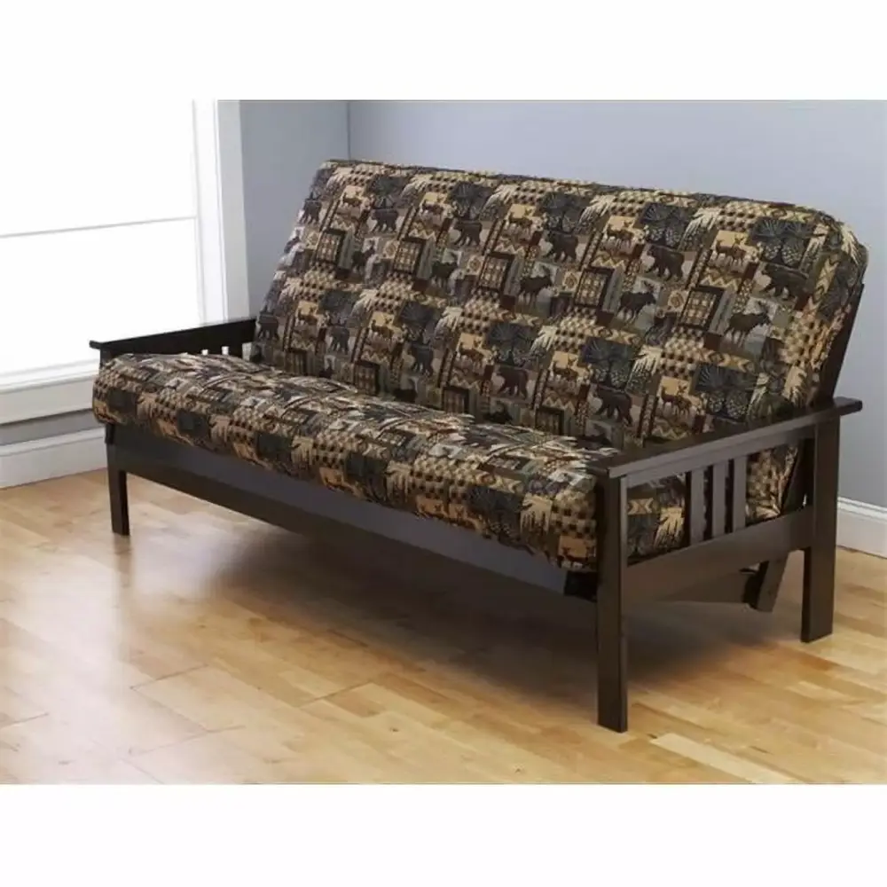 Kodiak Monterey Frame with Peters Cabin Mattress in Maroon and Cream