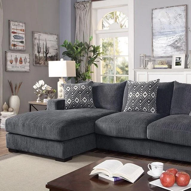 Kaylee Gray L-Shaped Sectional Sofa with Chaise