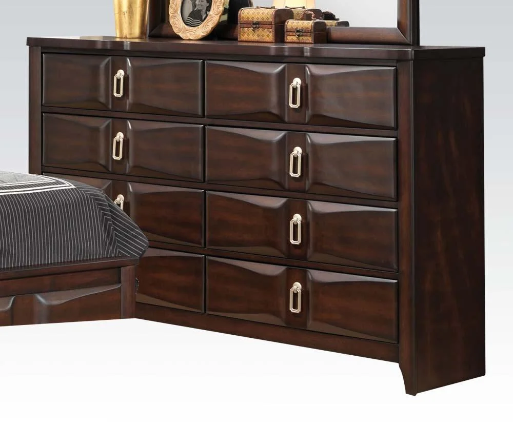 Acme Lancaster Drawer Dresser in Espresso - 24575 - Solid Wood Bedroom Furniture