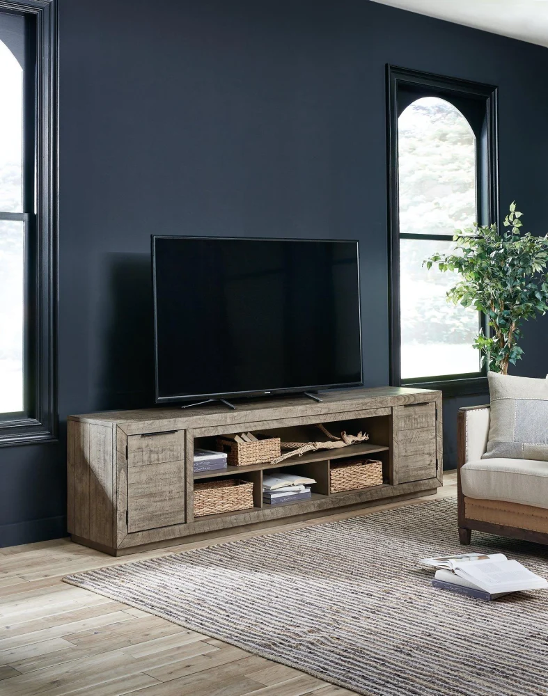 Krystanza 92 Inch TV Stand - Large Entertainment Center for Flat Screen TVs