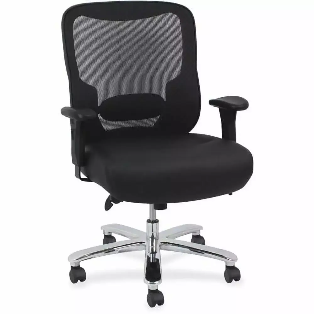 29.1 Inch 400 lbs Big and Tall Mid Back Leather High Back Task Chair Executive Office Chair