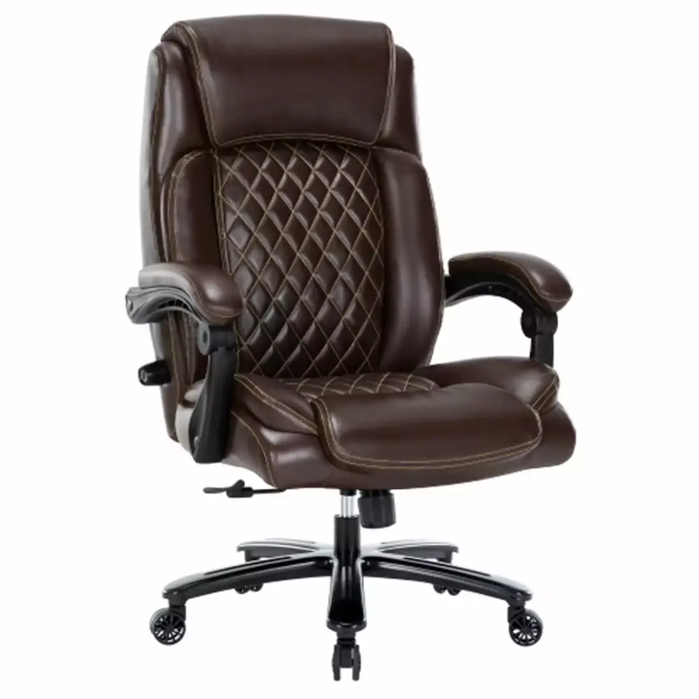 Yone jx je Big & Tall Office Chair 500lbs Wide Seat Bonded Leather Executive Desk Chair