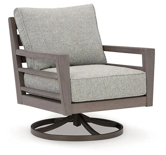 Hillside Barn Outdoor Swivel Lounge with Cushion - 360 Degree Rotating Chair