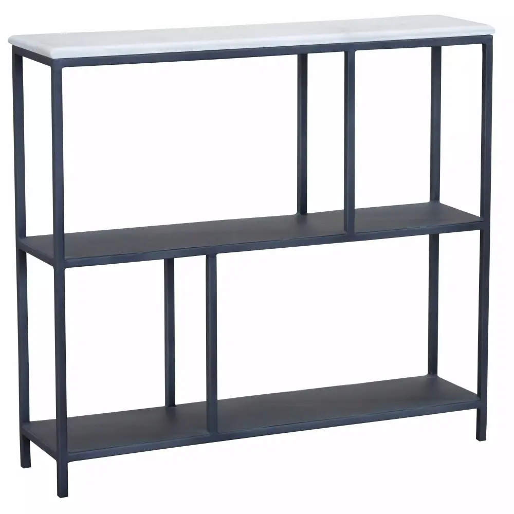 Marko 32 Inch Console Table With Marble Top