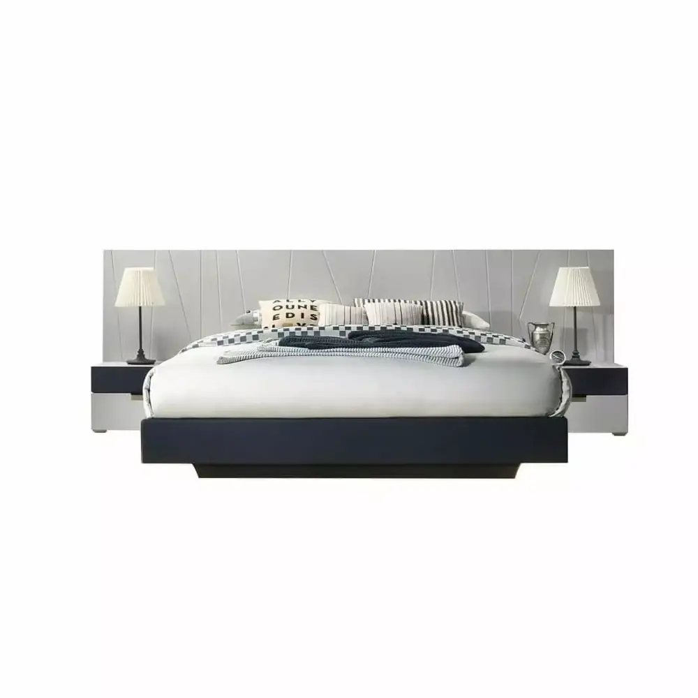 Marsala Modern Luxury 3-Piece Light Gray Queen Size Bedroom Set