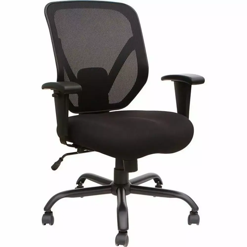 28 Inch 350 lbs Big and Tall Mesh Chair Ergonomic Office Chair with Lumbar Support