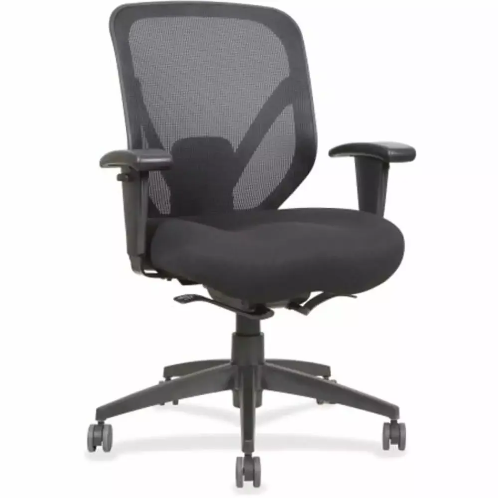 Lorell Self-tilt Mid-back Chair - Black