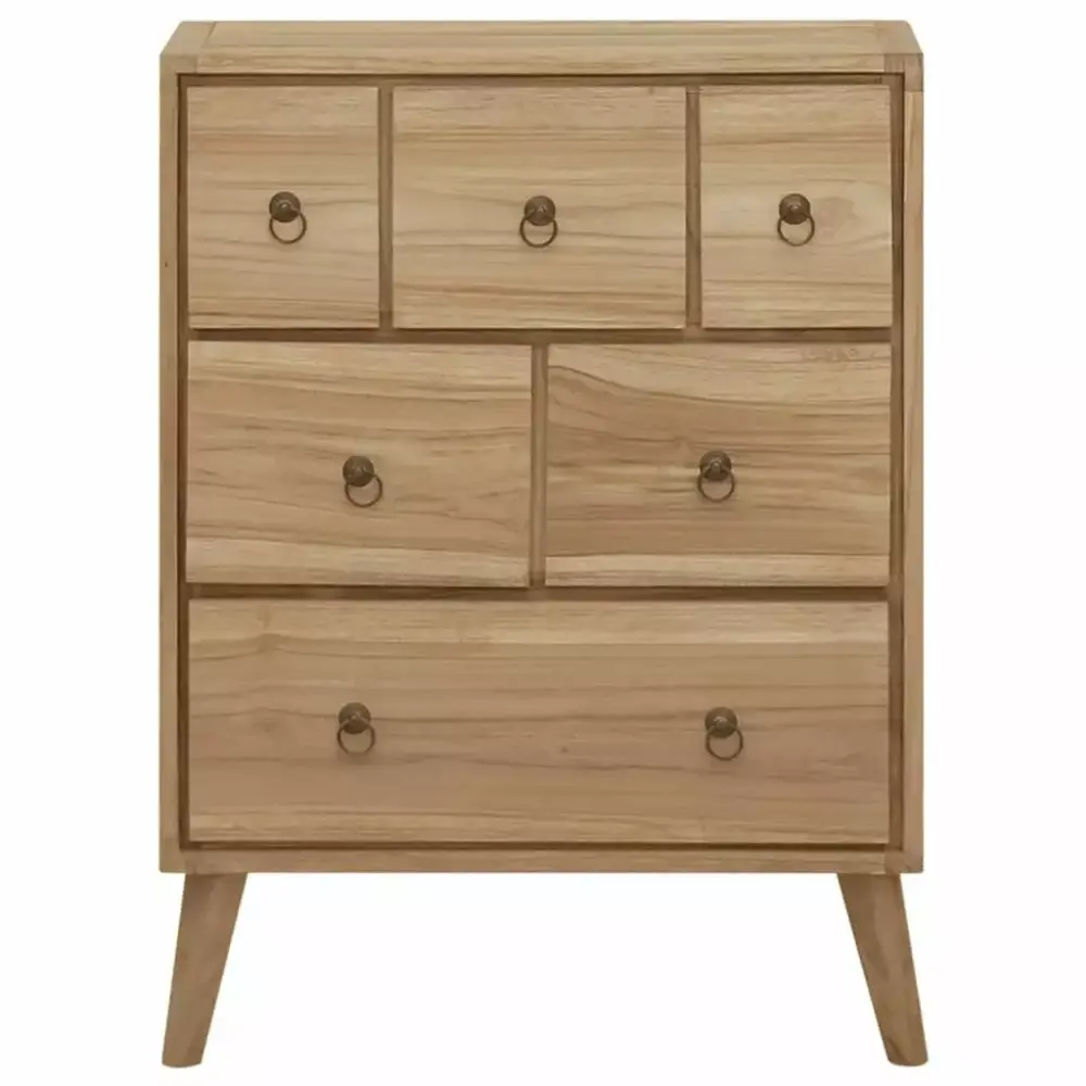 Baxton Studio Graceland Mid-Century Modern 6-Drawer Dresser - Walnut Brown Finished Wood Dresser