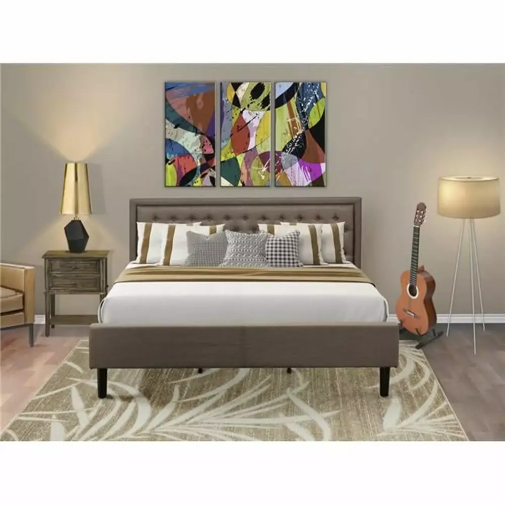 2 Piece Kendall Black Wooden Bedroom Set for Modern Spaces