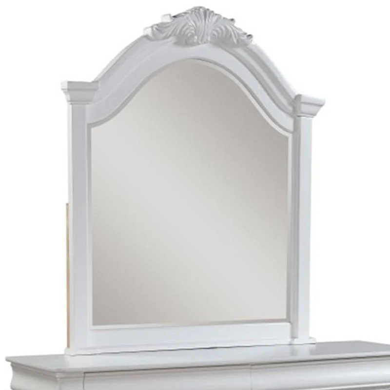 ACME Estrella Youth Dresser Mirror in White 30244 - Matching Mirror for Kids Dresser