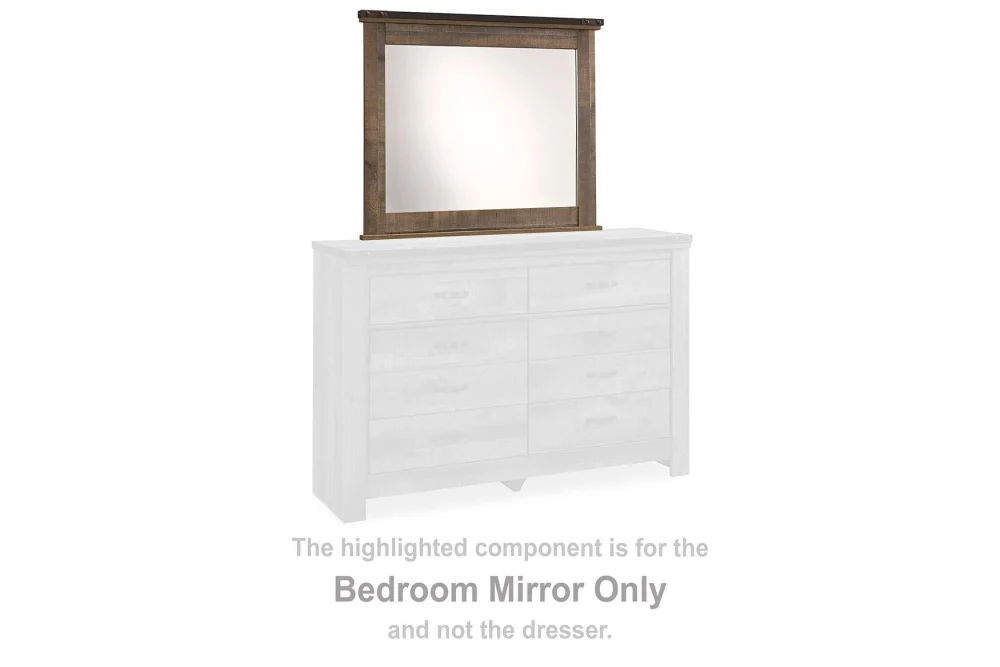 Trinell Bedroom Mirror with Decorative Frame