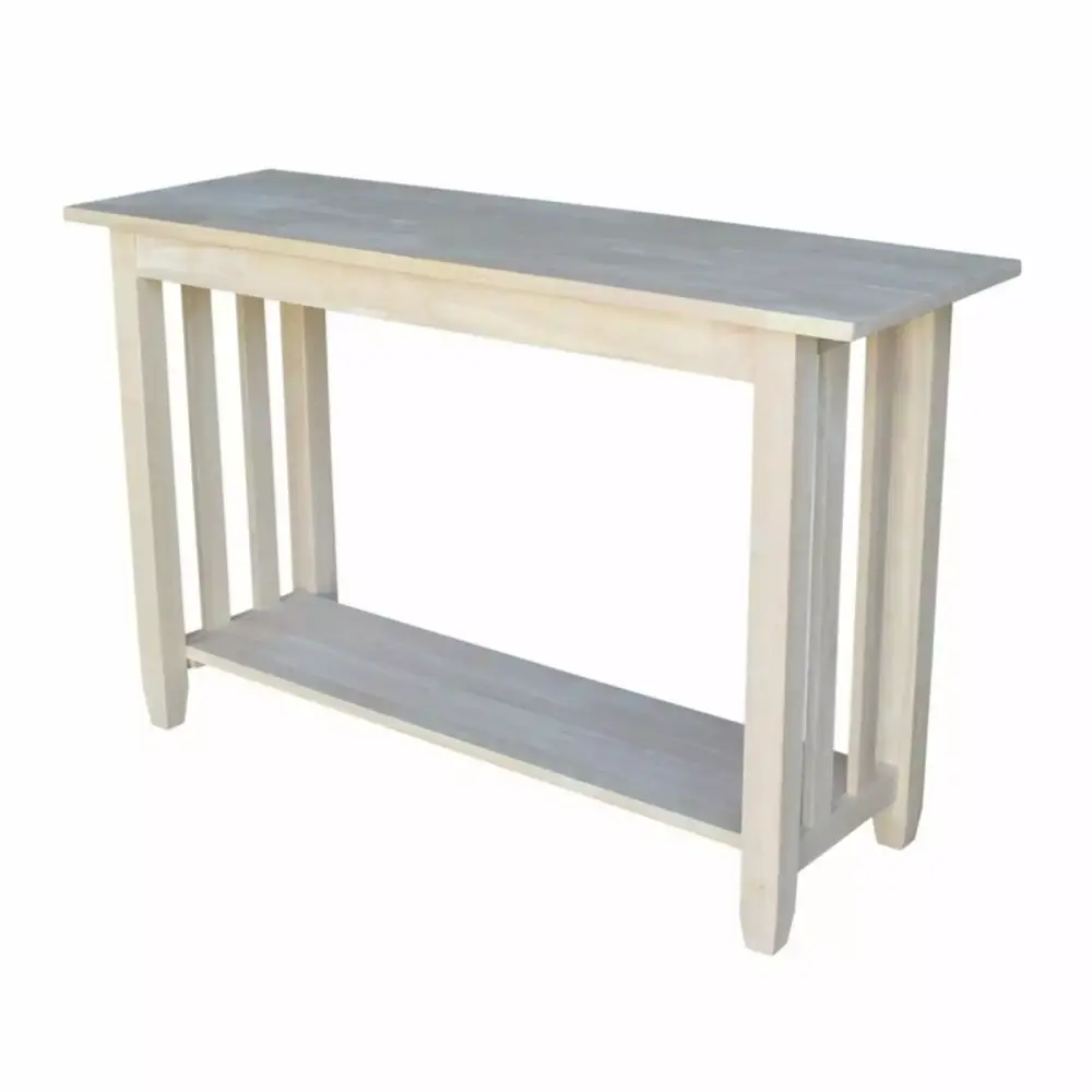 International Concepts Mission Unfinished Sofa Table for Living Room