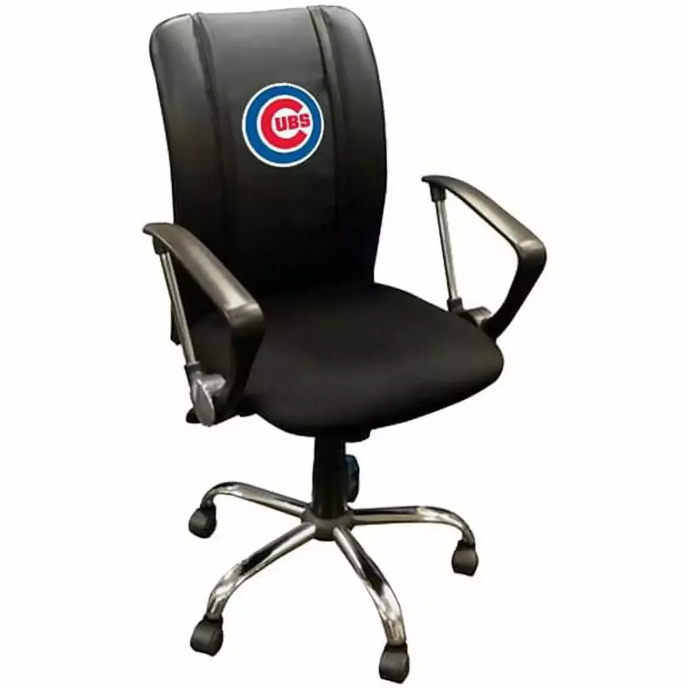 DreamSeat Chicago Cubs Curve Office Chair for MLB Fans and Professionals