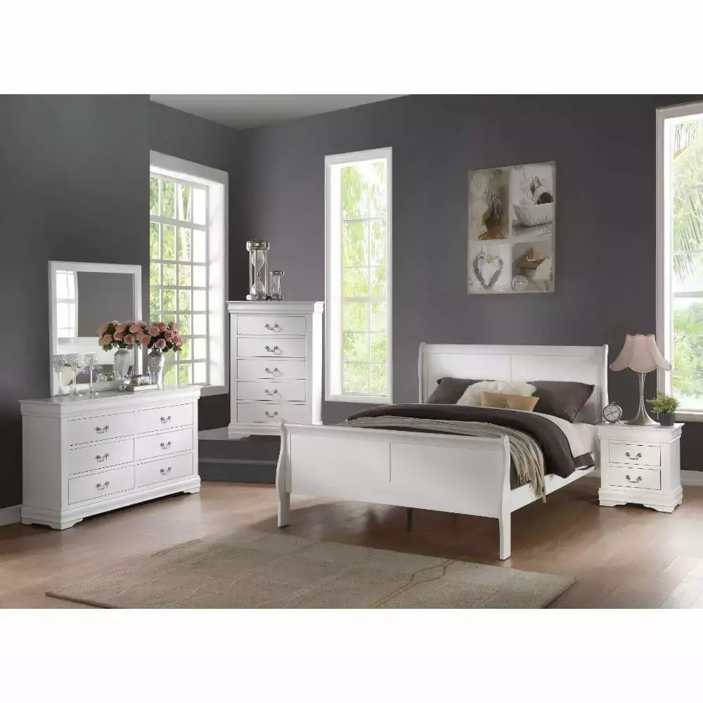 Modus Element 4-Piece Full Bedroom Set With Nightstand in Chocolate Brown