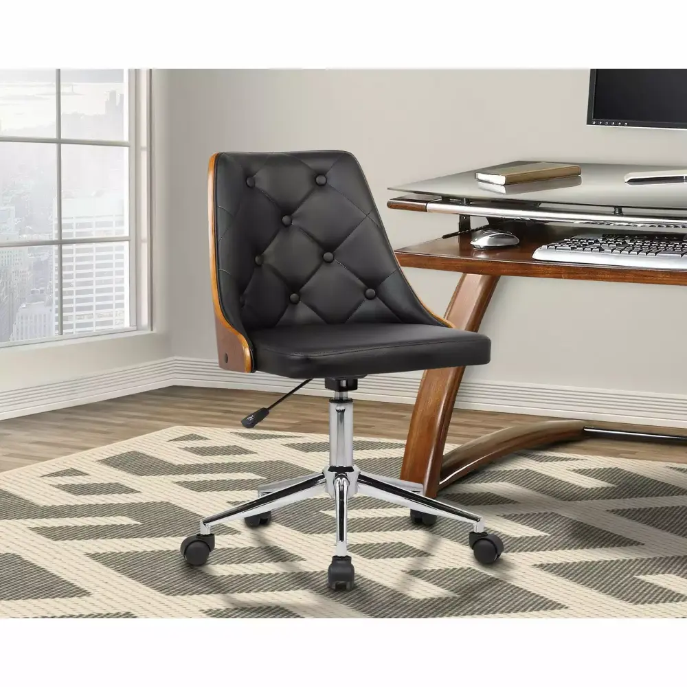 Armen Living Diamond Mid-Century Modern Office Task Chair