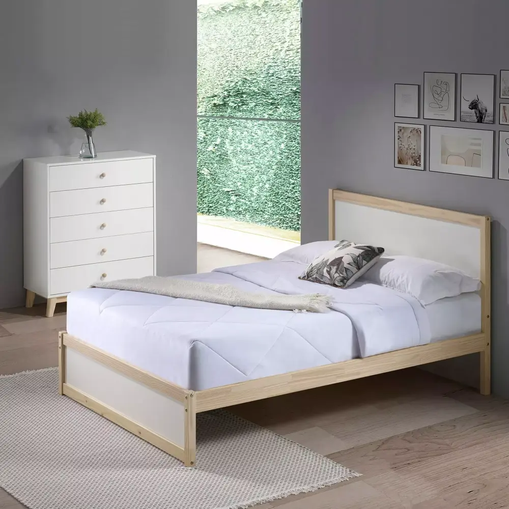 Alaterre MOD 35 W 5-Drawer Chest in White for Modern Bedrooms