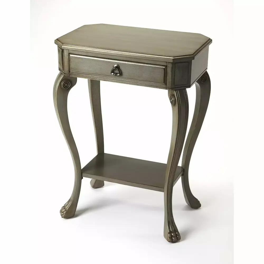 Butler Specialty Channing Satin Console Table in Modern Gray Finish