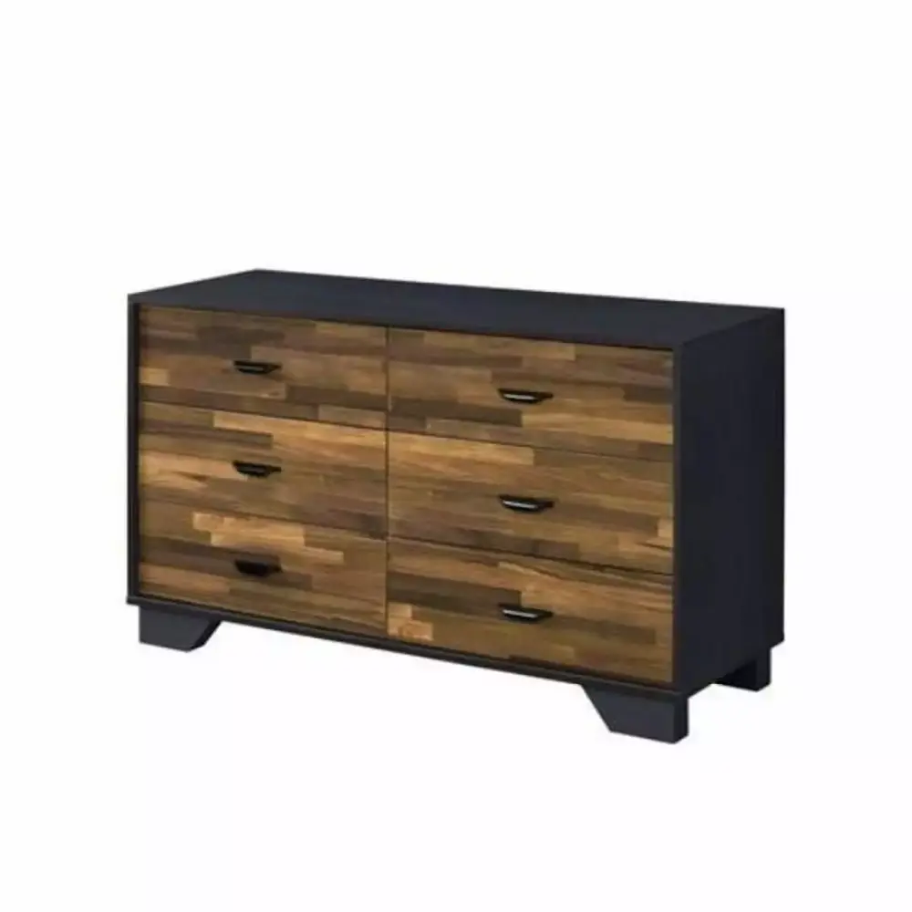 Acme Eos Dresser in Walnut and Black Finish