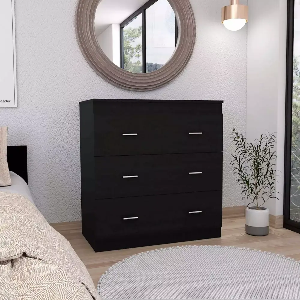 Capri Three Drawer Dresser Elevate Bedroom Decor
