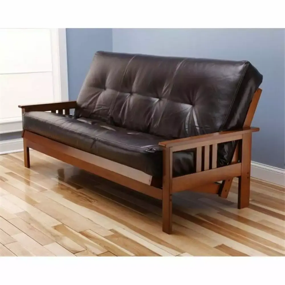 Kodiak Monterey Futon Frame with Dark Brown Oregon Mattress