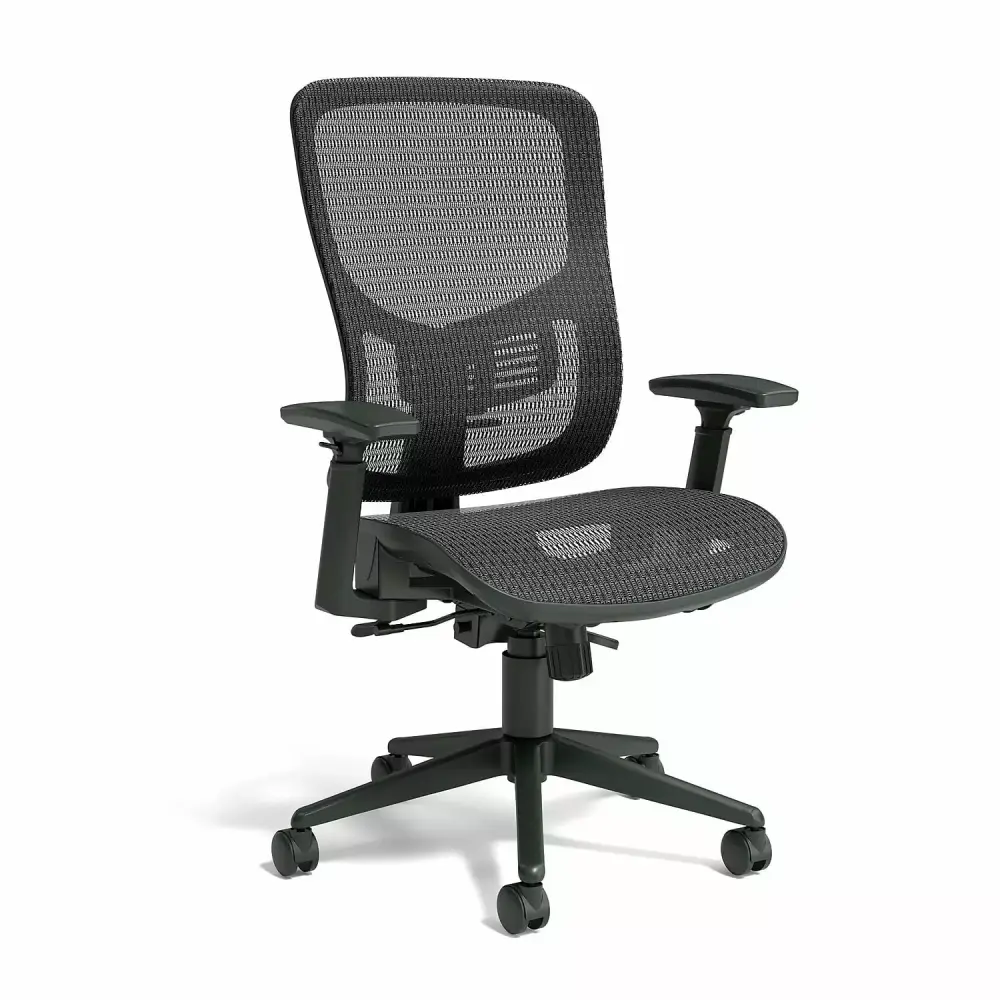 Union & Scale FlexFit Kroy Mesh Task Chair Black 2 Pack Office Chairs