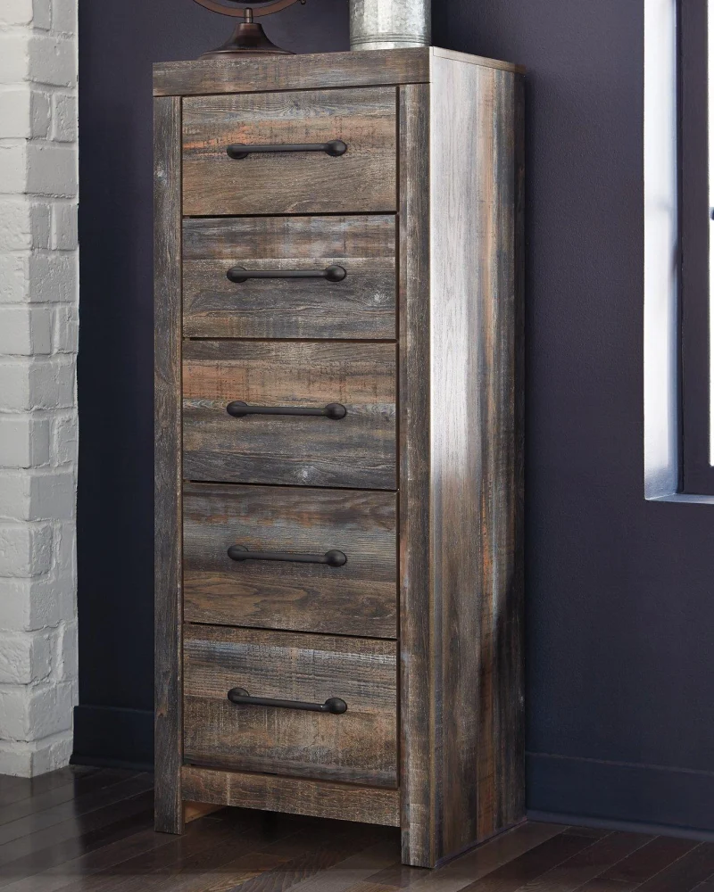 Drystan Narrow Chest - Space-Saving 4-Drawer Storage for Small Spaces