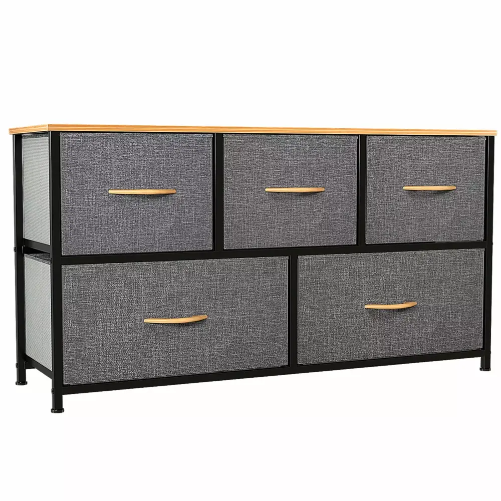 5 Drawers Storage Dresser Nightstand Chest of Tower Arranger Bedroom Office