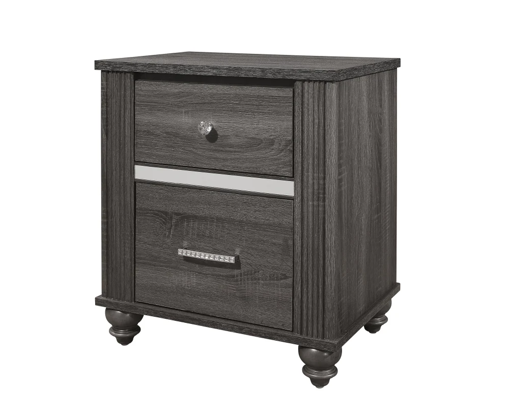 Gaston Nightstand Grey - Stylish and Functional Bedside Table